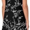 Women's Summer Casual Short Sleeve Crew Neck T Shirt Dresses Loose Swing with Pockets