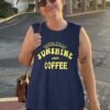 Womens Tank Tops Summer T Shirts Sleeveless Casual Loose Tunic Blouses