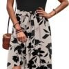Zeagoo Womens Midi Dress Summer Short Sleeve Dress with Pockets 2025 Casual Floral TShirt Dress Flowy Beach Sundress