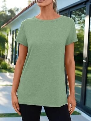 AUTOMET Summer Tops Womens Spring Short Sleeve Shirts Beach Vacation Clothes Fashion Plus Size Tshirts for Teen Girls 2025