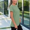 AUTOMET Summer Tops Womens Spring Short Sleeve Shirts Beach Vacation Clothes Fashion Plus Size Tshirts for Teen Girls 2025