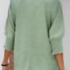 Dokotoo Women's 2025 Fashion Tops 34 Sleeve TShirts Cute Crewneck Basic Business Tees Blouses