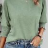 Dokotoo Women's 2025 Fashion Tops 34 Sleeve TShirts Cute Crewneck Basic Business Tees Blouses