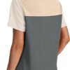 WIHOLL Womens Fashion 2025 Color Block Shirts Short Sleeve Crewneck Knitted Spring Summer Tops Casual Trendy
